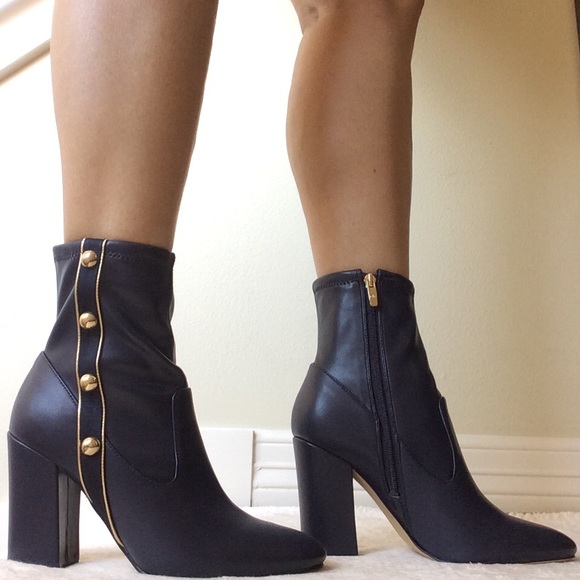 Mark Fisher Navy Booties - Picture 3 of 8